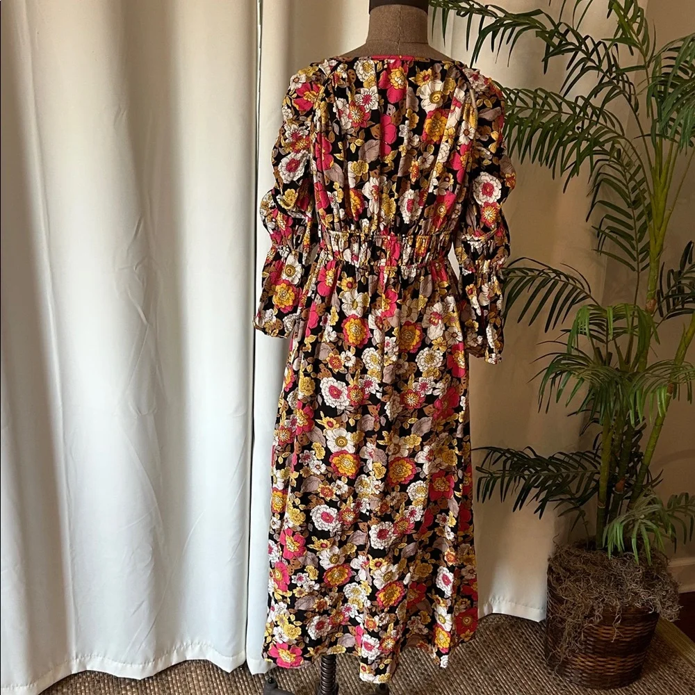 Fall Floral Maxi Dress - Picture 4 of 9
